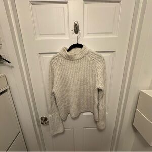 Who What Wear Gray Mockneck Sweater